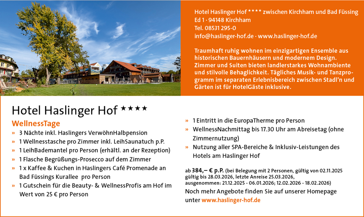 Haslinger Hof Angebote