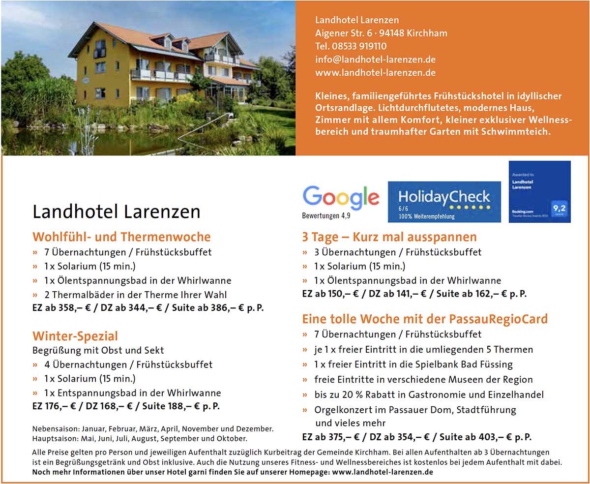 Landhotel Larenzen Angebote